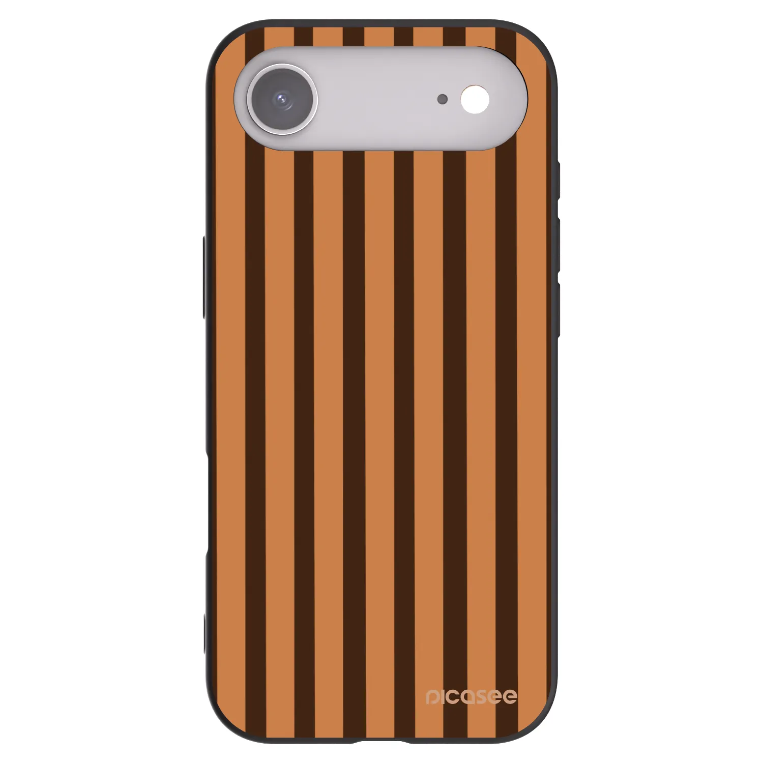 Picasee silikónový čierny obal pre Apple iPhone Air - Caramel lines
