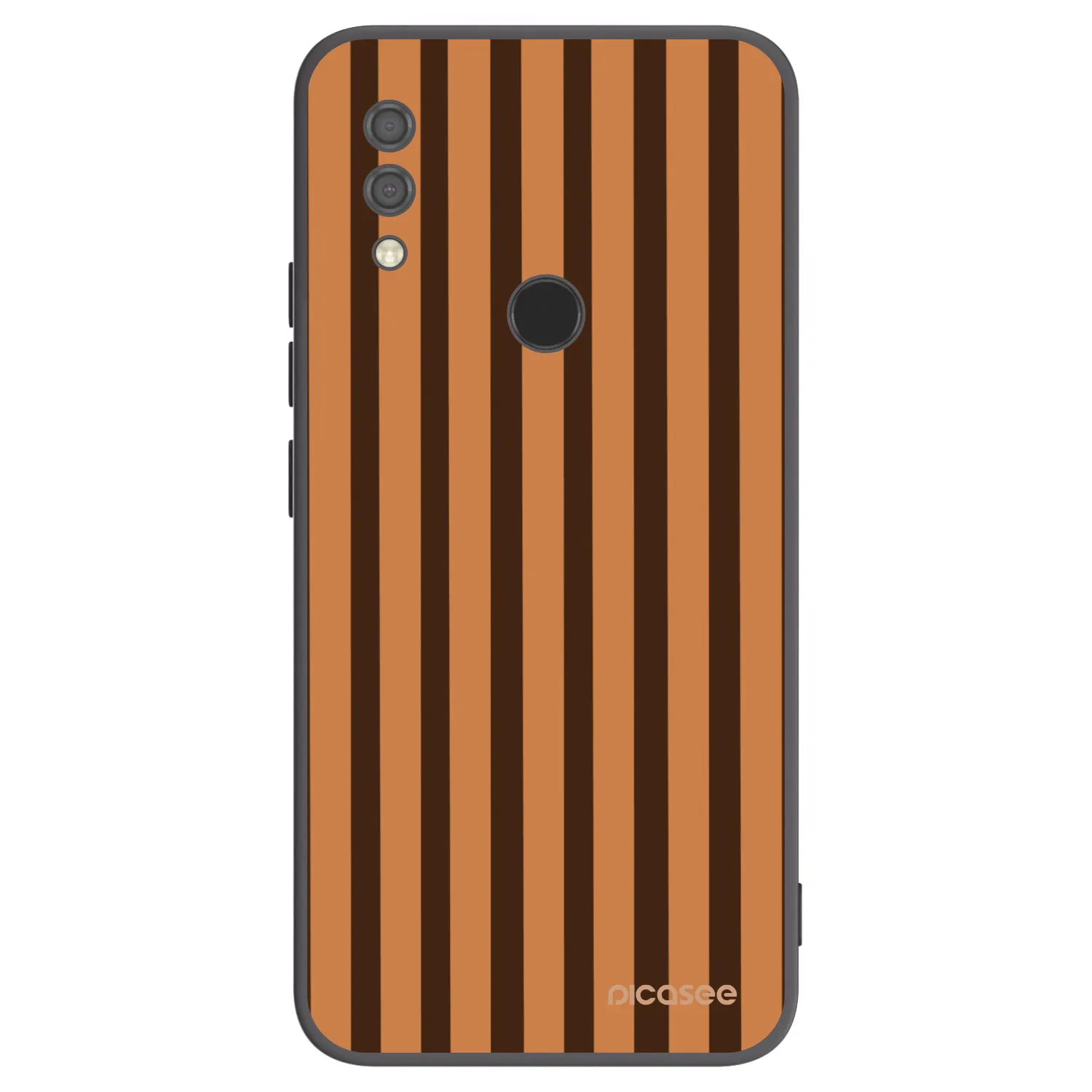 Picasee silikónový čierny obal pre Xiaomi Redmi 7 - Caramel lines