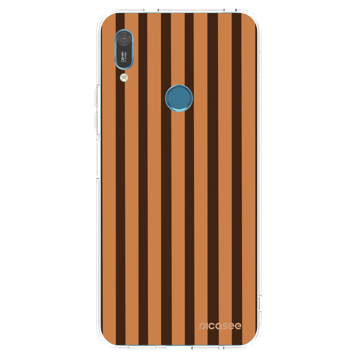 Picasee silikónový prehľadný obal pre Huawei Y6 2019 - Caramel lines