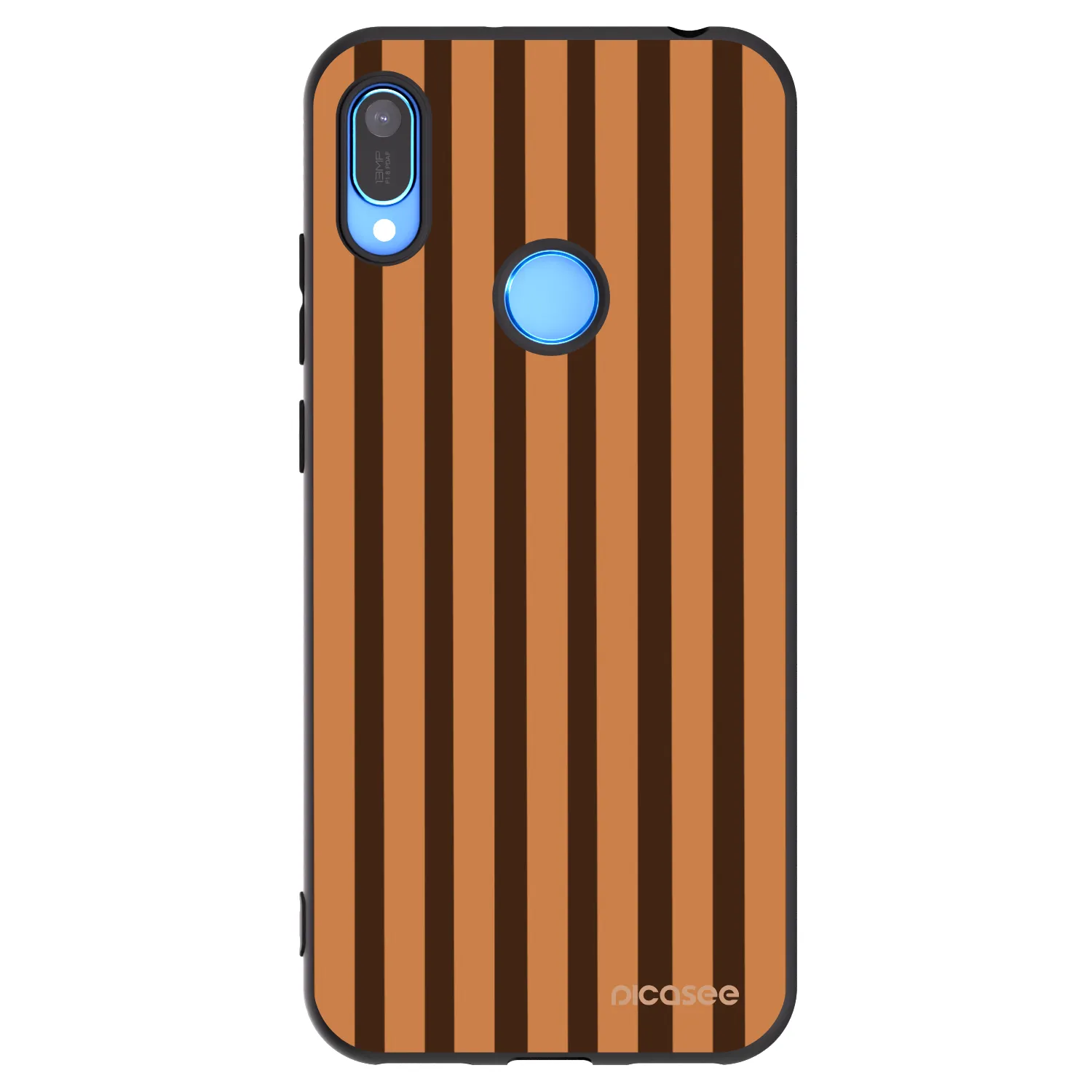 Picasee silikónový čierny obal pre Huawei Y6 2019 - Caramel lines