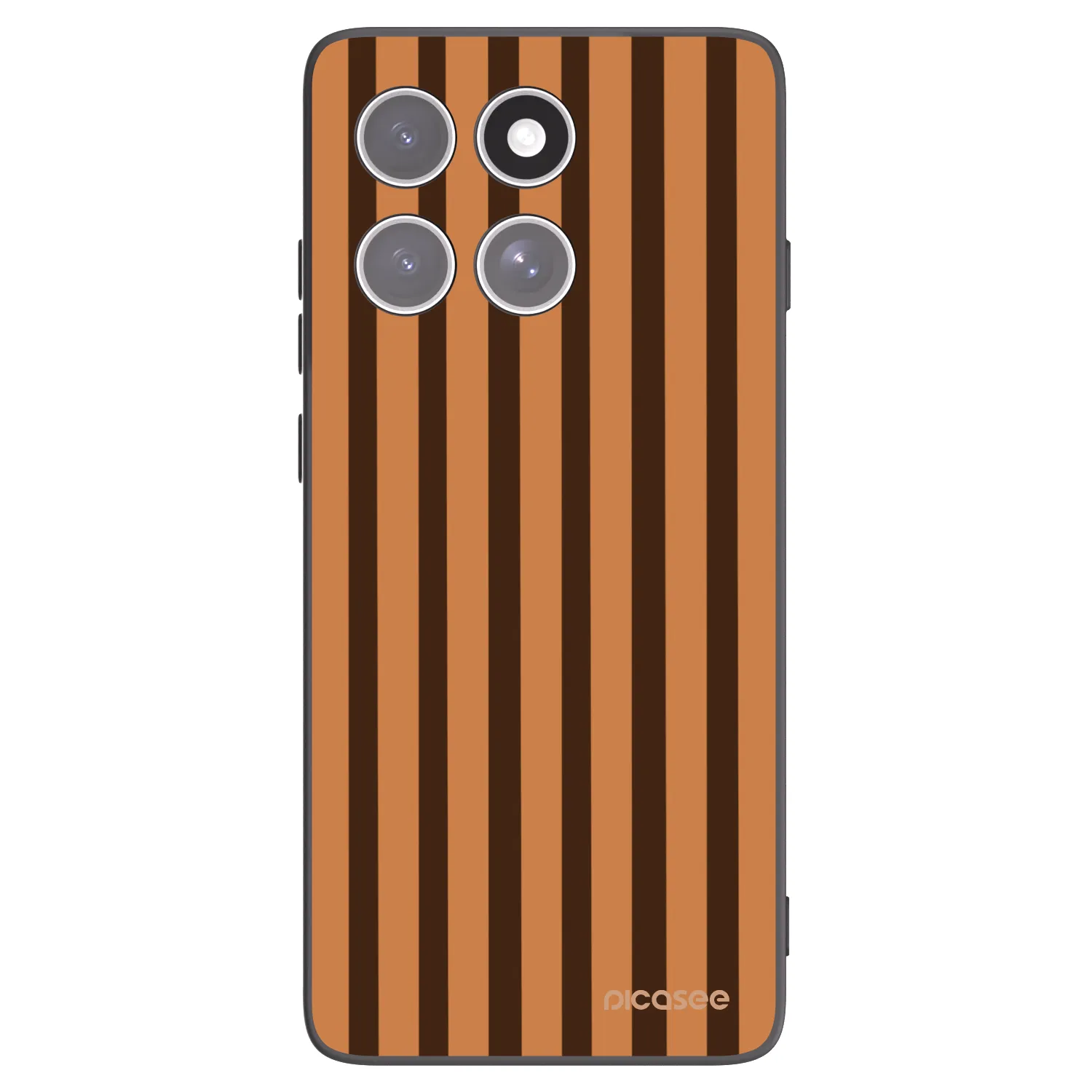 Picasee silikónový čierny obal pre Motorola Edge 60 Pro - Caramel lines