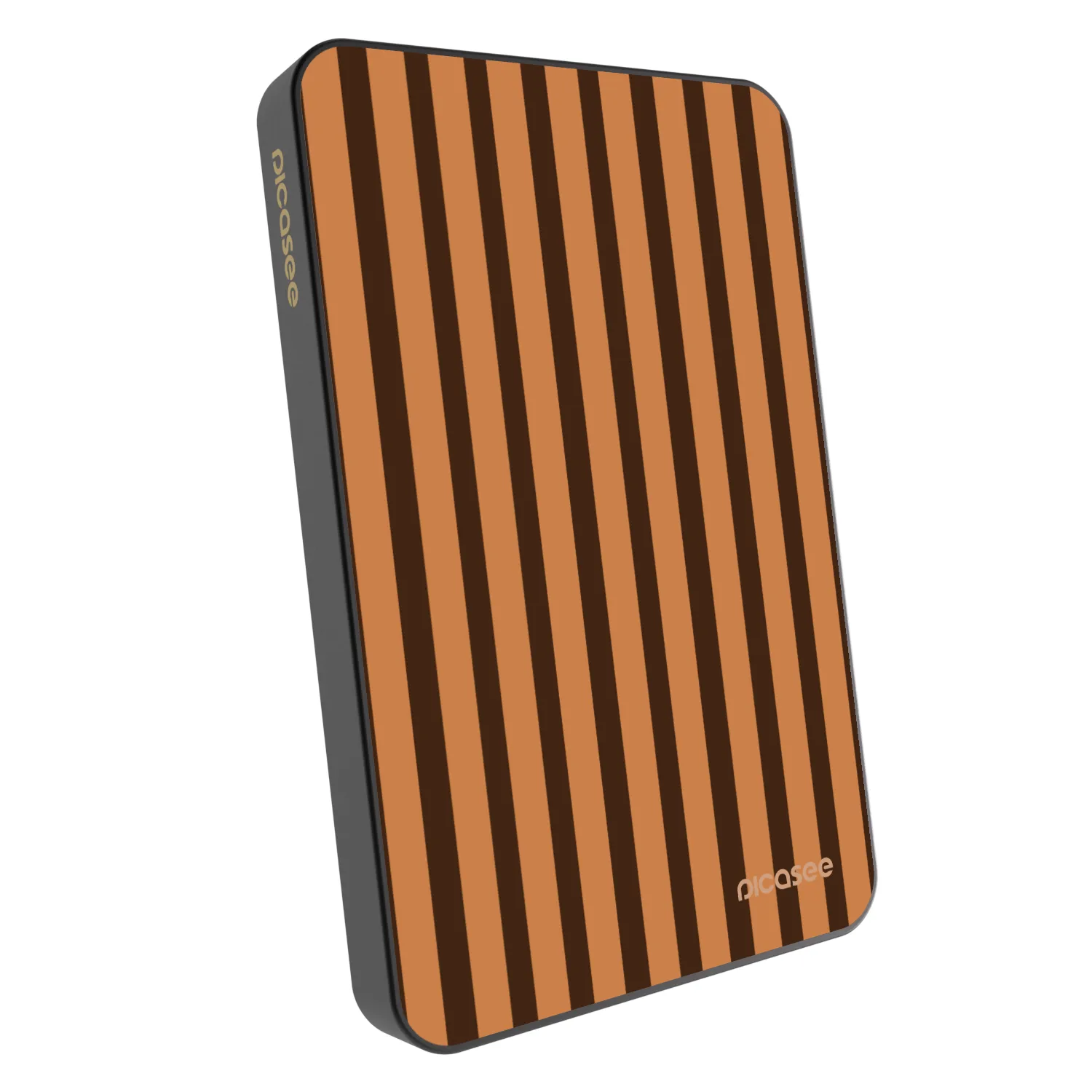 Picasee Powerbanka s MagSafe 5 000 mAh Šedá - Caramel lines