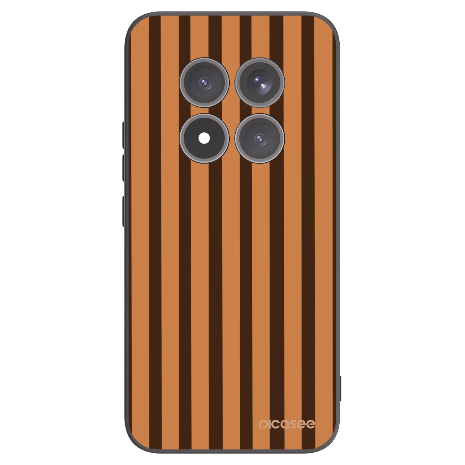 Picasee silikónový čierny obal pre Xiaomi Redmi Note 15 Pro+ - Caramel lines