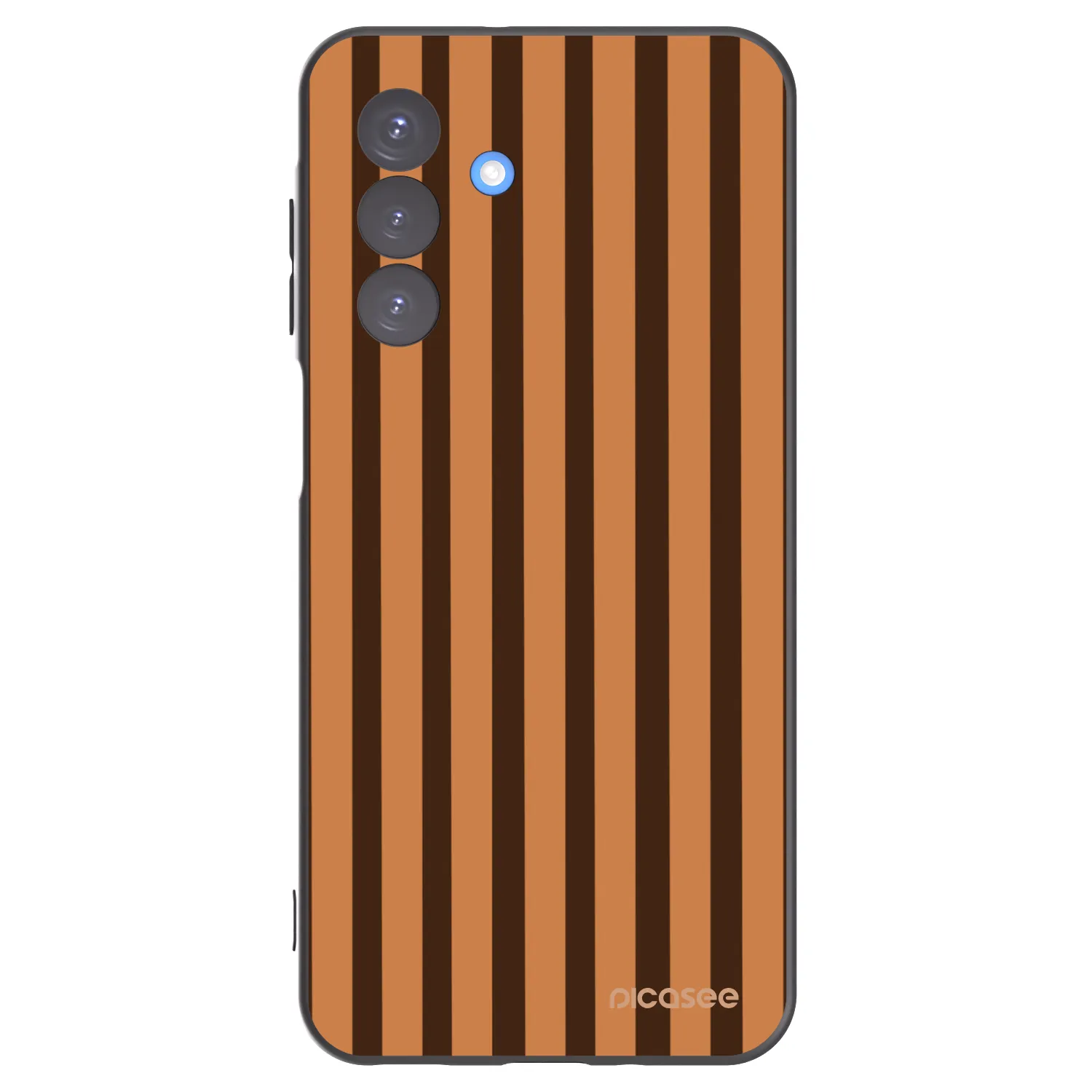 Picasee silikónový čierny obal pre Samsung Galaxy A17 5G - Caramel lines