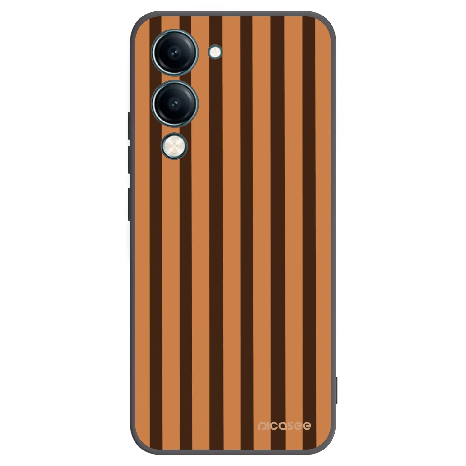 Picasee silikónový čierny obal pre Vivo Y29s 5G - Caramel lines