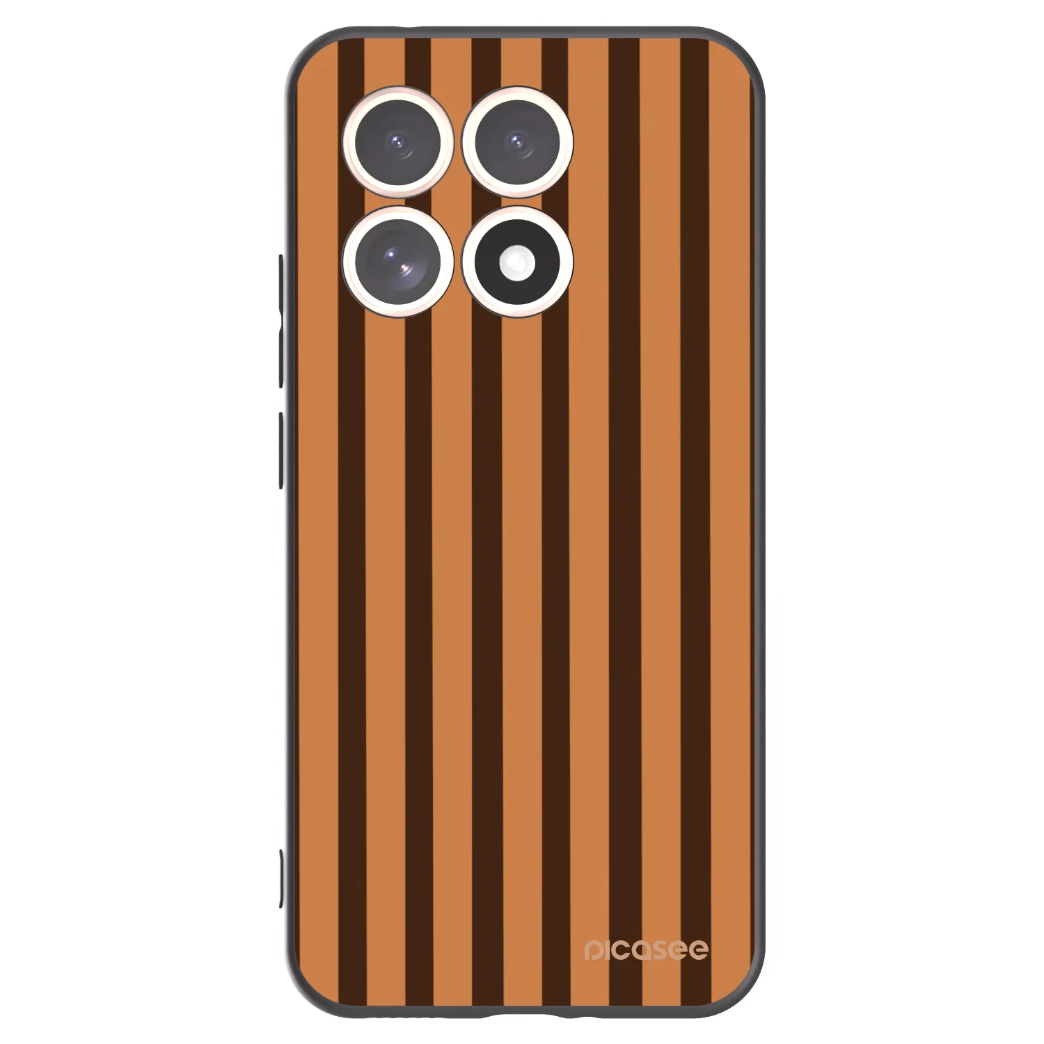Picasee silikónový čierny obal pre Xiaomi 15T - Caramel lines