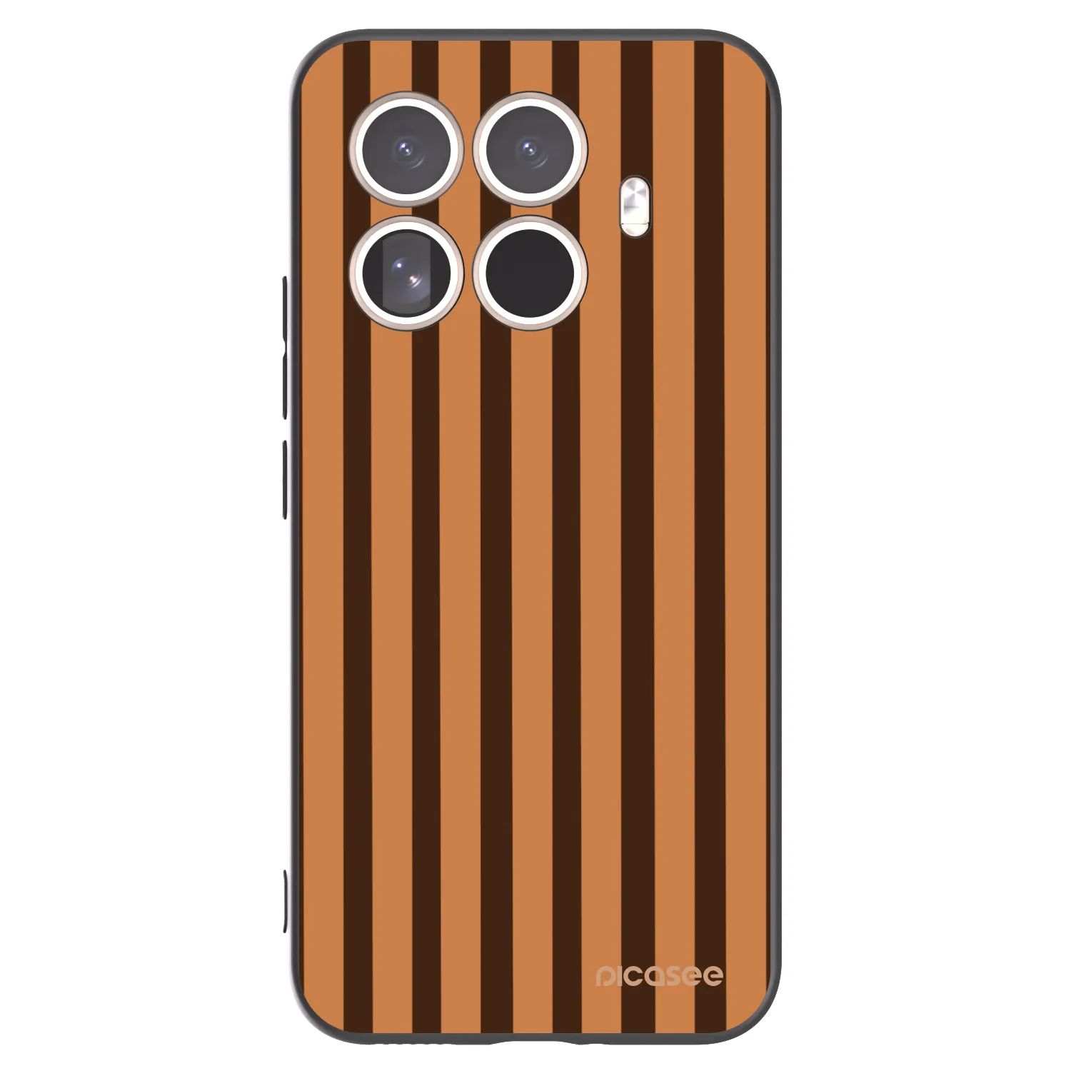 Picasee silikónový čierny obal pre Xiaomi 15T Pro - Caramel lines