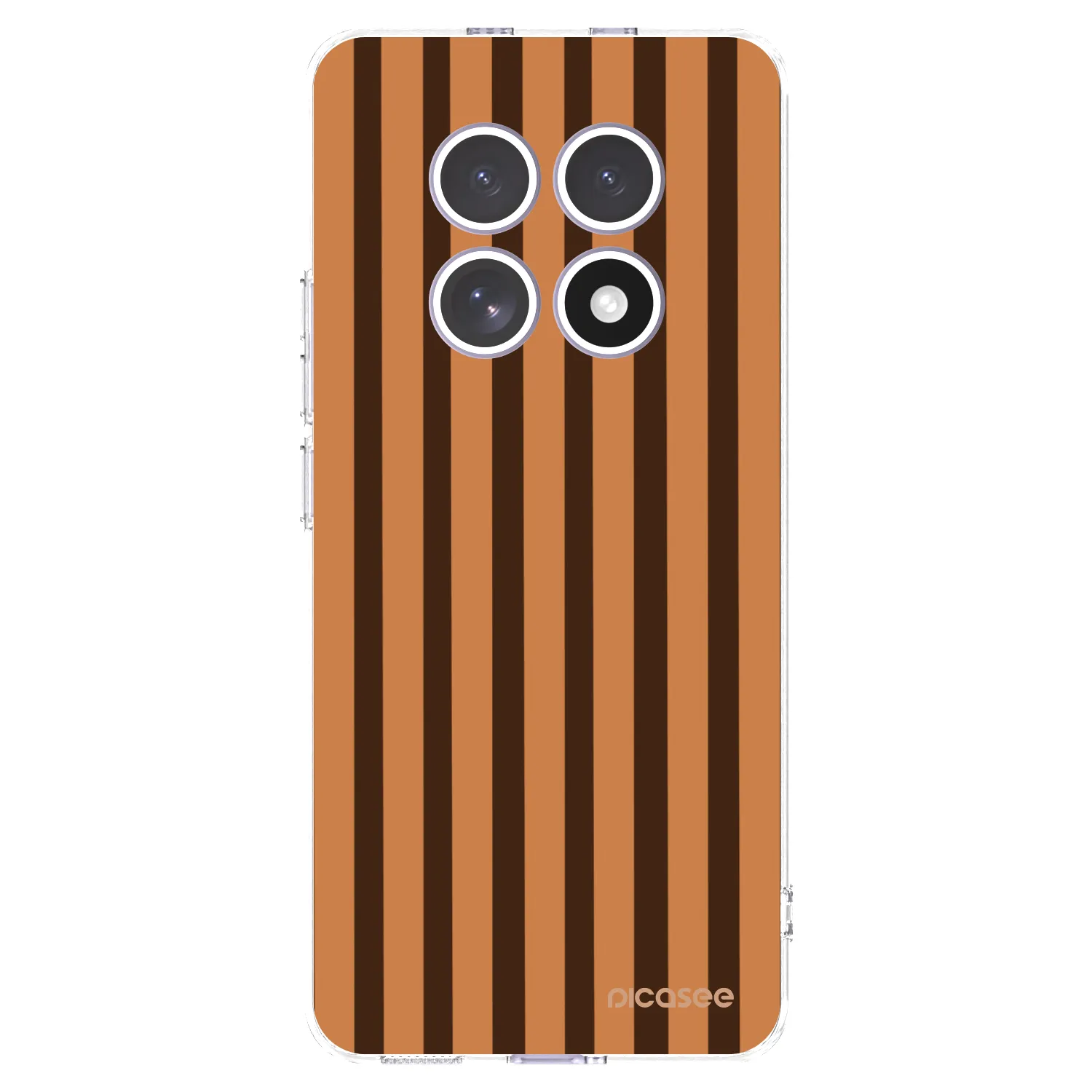 Picasee silikónový prehľadný obal pre Xiaomi Redmi Note 15 4G - Caramel lines