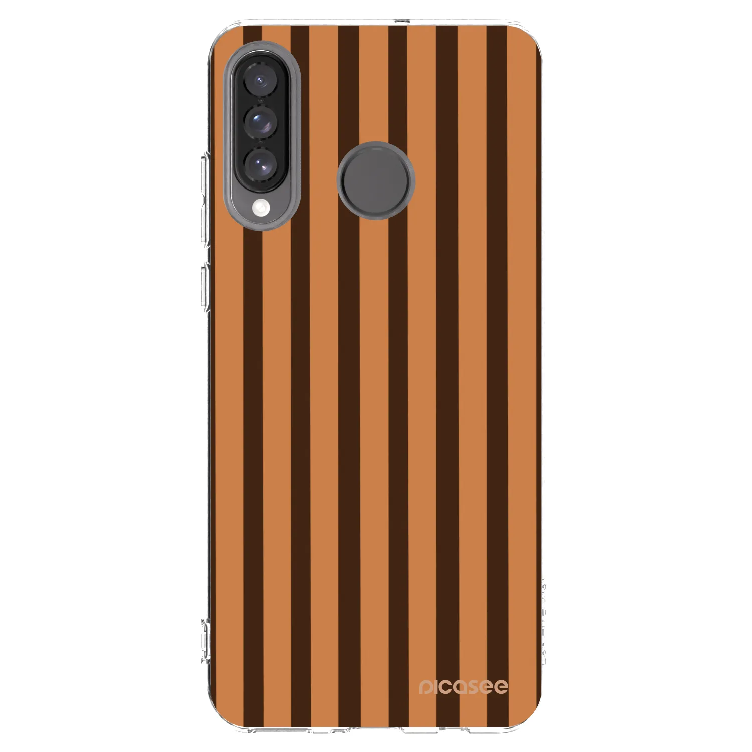 Picasee silikónový prehľadný obal pre Huawei P30 Lite - Caramel lines