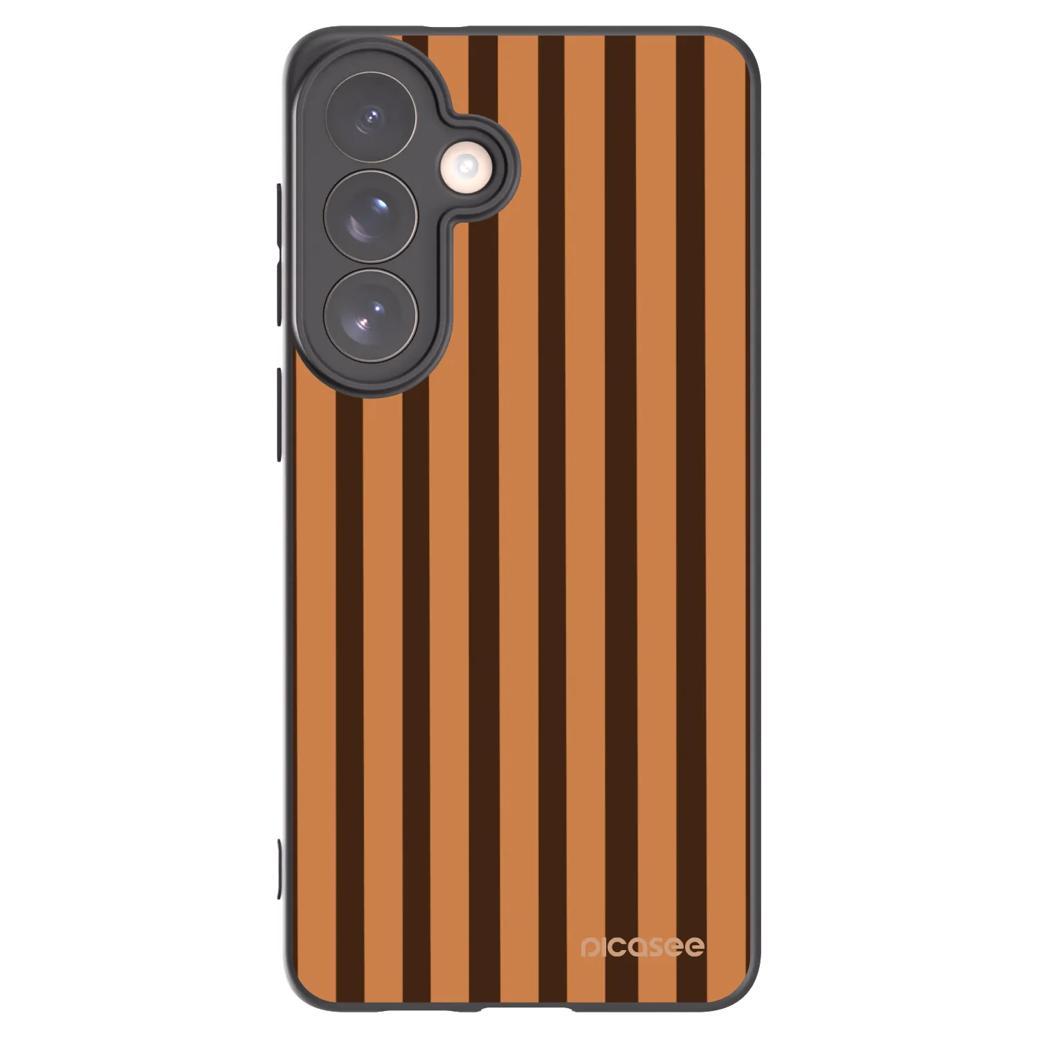 Picasee silikónový čierny obal pre Samsung Galaxy S26+ - Caramel lines