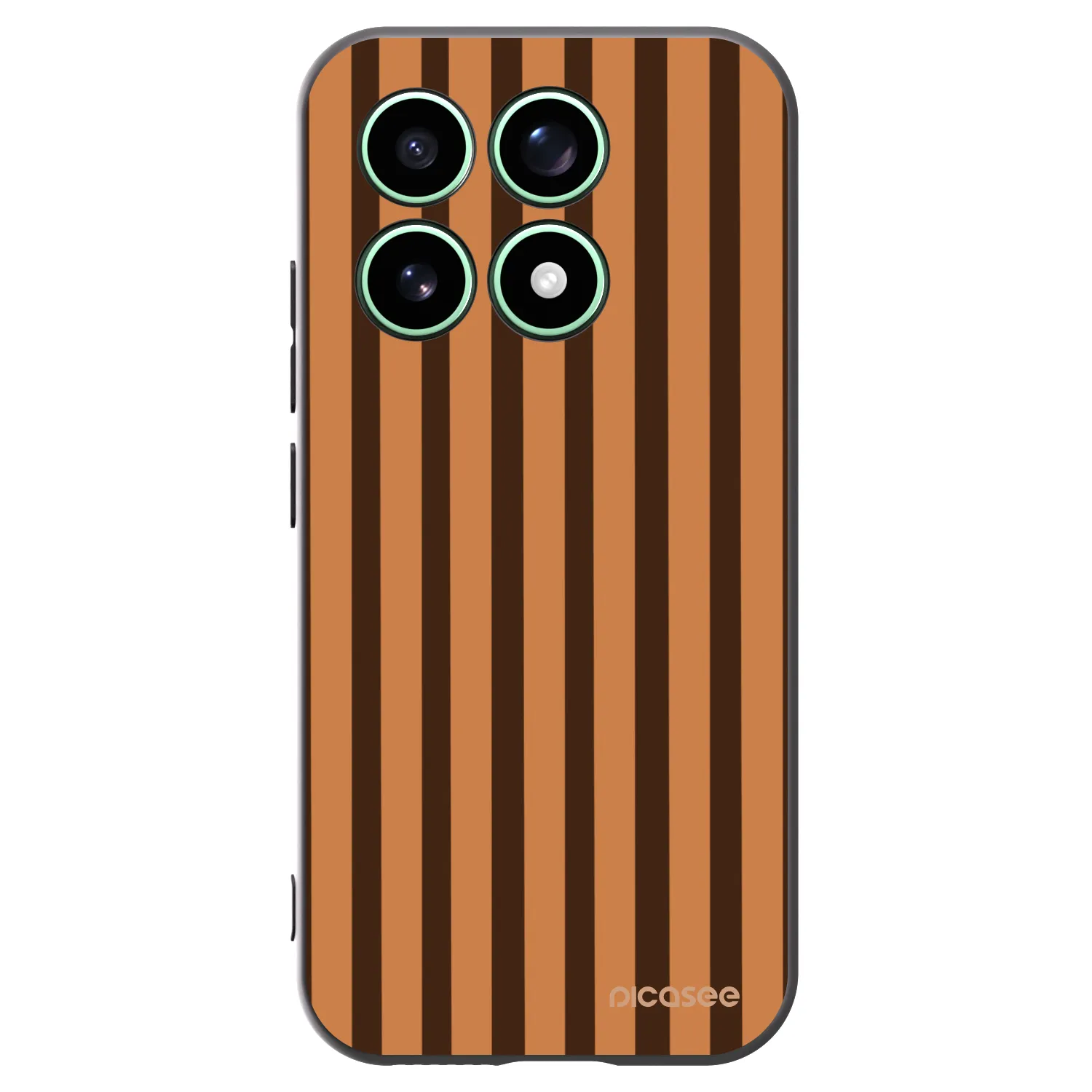 Picasee silikónový čierny obal pre Xiaomi 17 - Caramel lines
