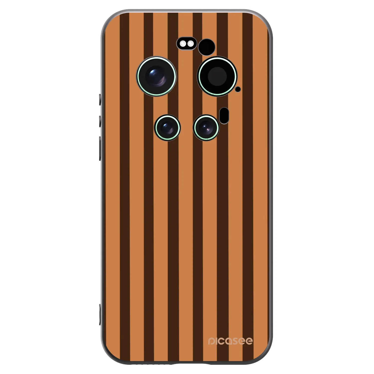 Picasee silikónový čierny obal pre Xiaomi 17 Ultra - Caramel lines