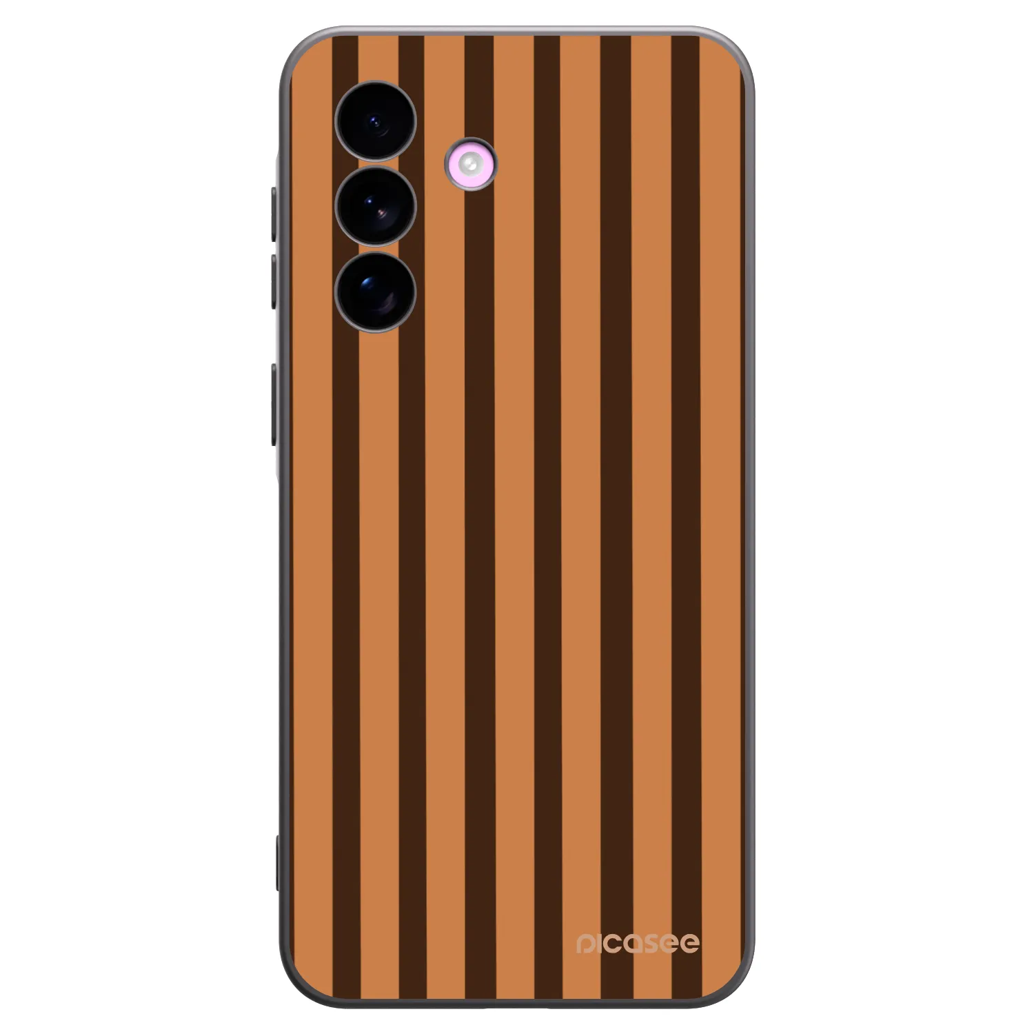 Picasee silikónový čierny obal pre Samsung Galaxy A57 5G - Caramel lines