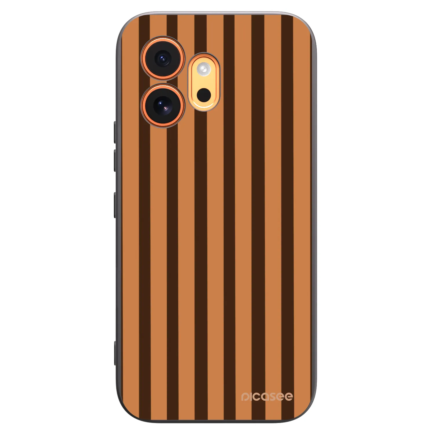Picasee silikónový čierny obal pre Honor 600 - Caramel lines