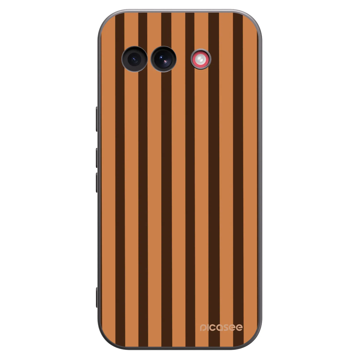 Picasee silikónový čierny obal pre Google Pixel 10a - Caramel lines