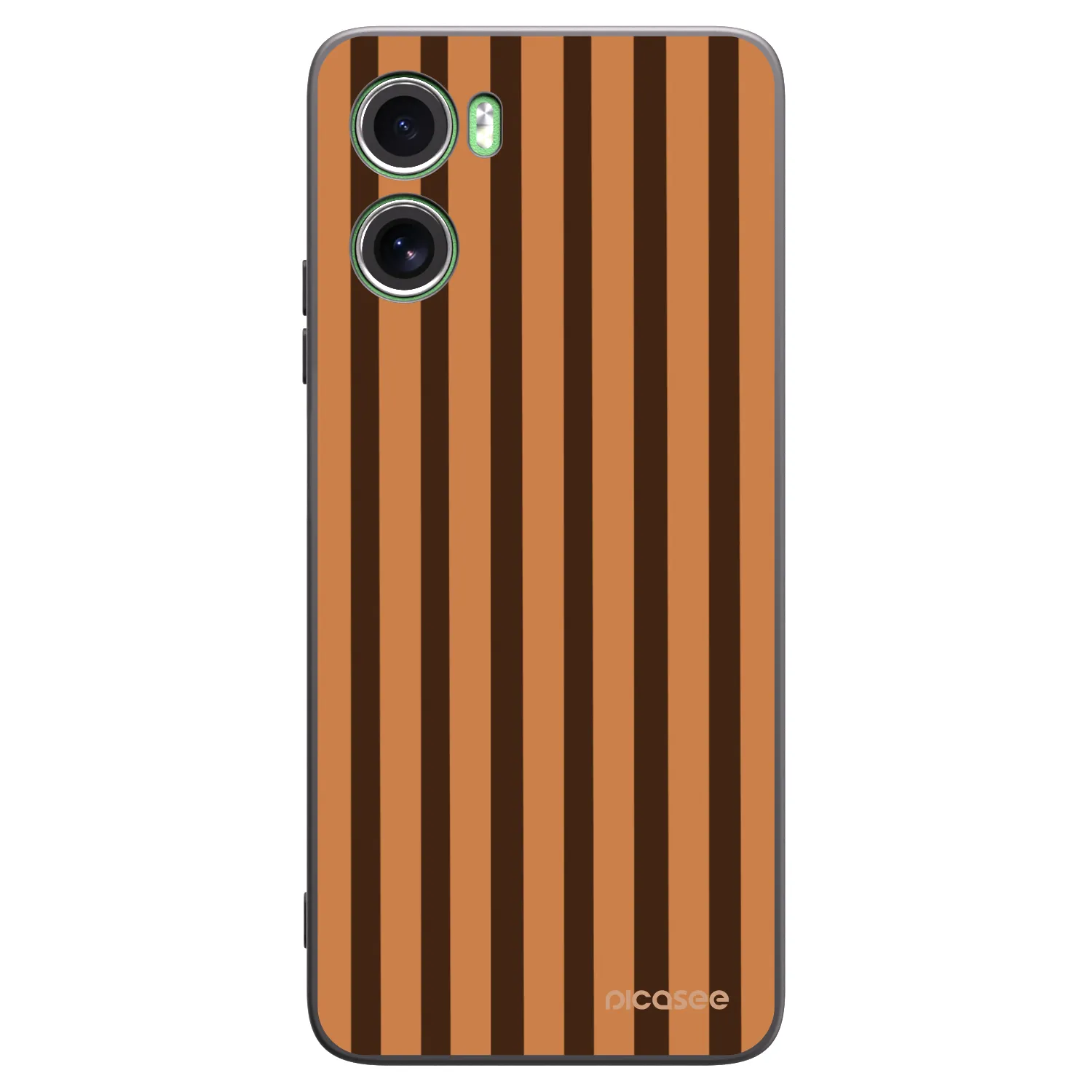 Picasee silikónový čierny obal pre Motorola Moto G06 - Caramel lines