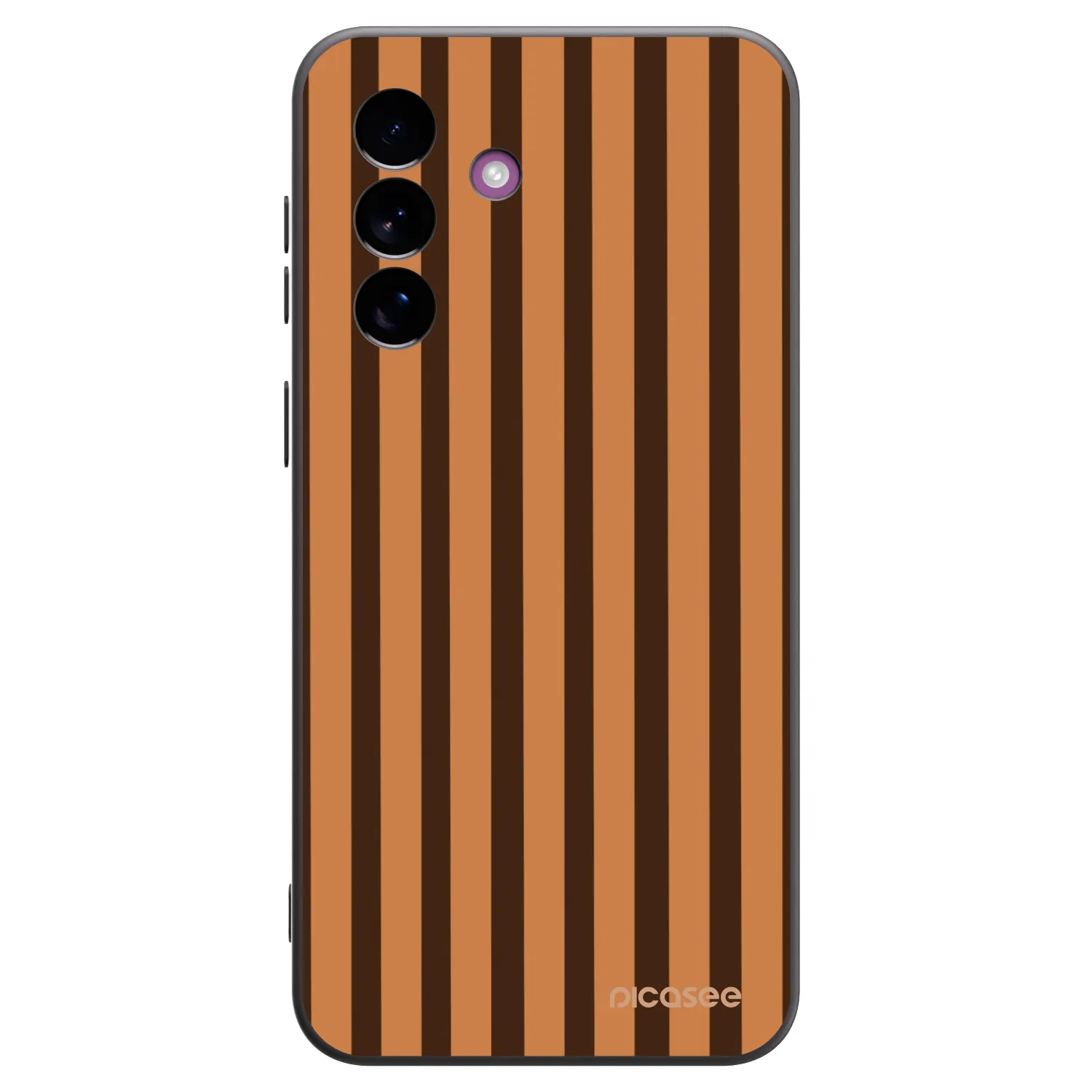 Picasee silikónový čierny obal pre Samsung Galaxy A37 - Caramel lines