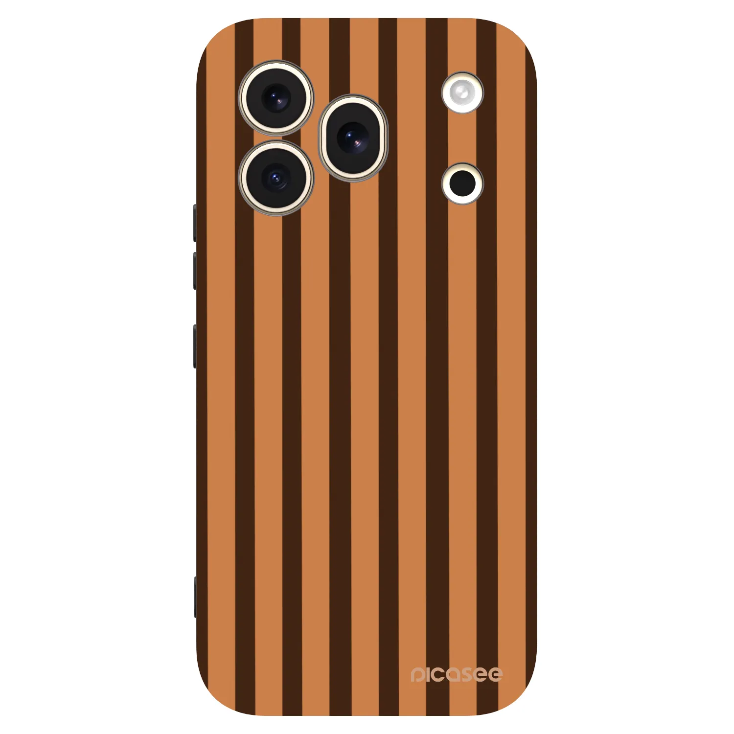 Picasee silikónový čierny obal pre Honor 600 Pro - Caramel lines