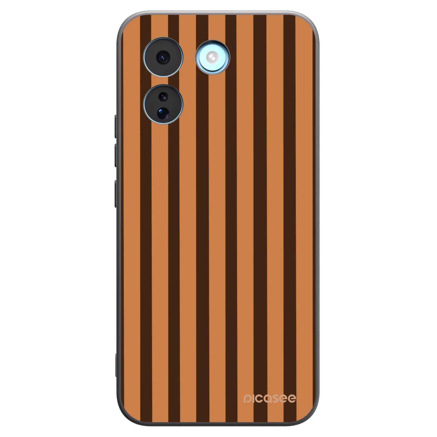 Picasee silikónový čierny obal pre Xiaomi Redmi Note 17 Pro MAX 5G - Caramel lines