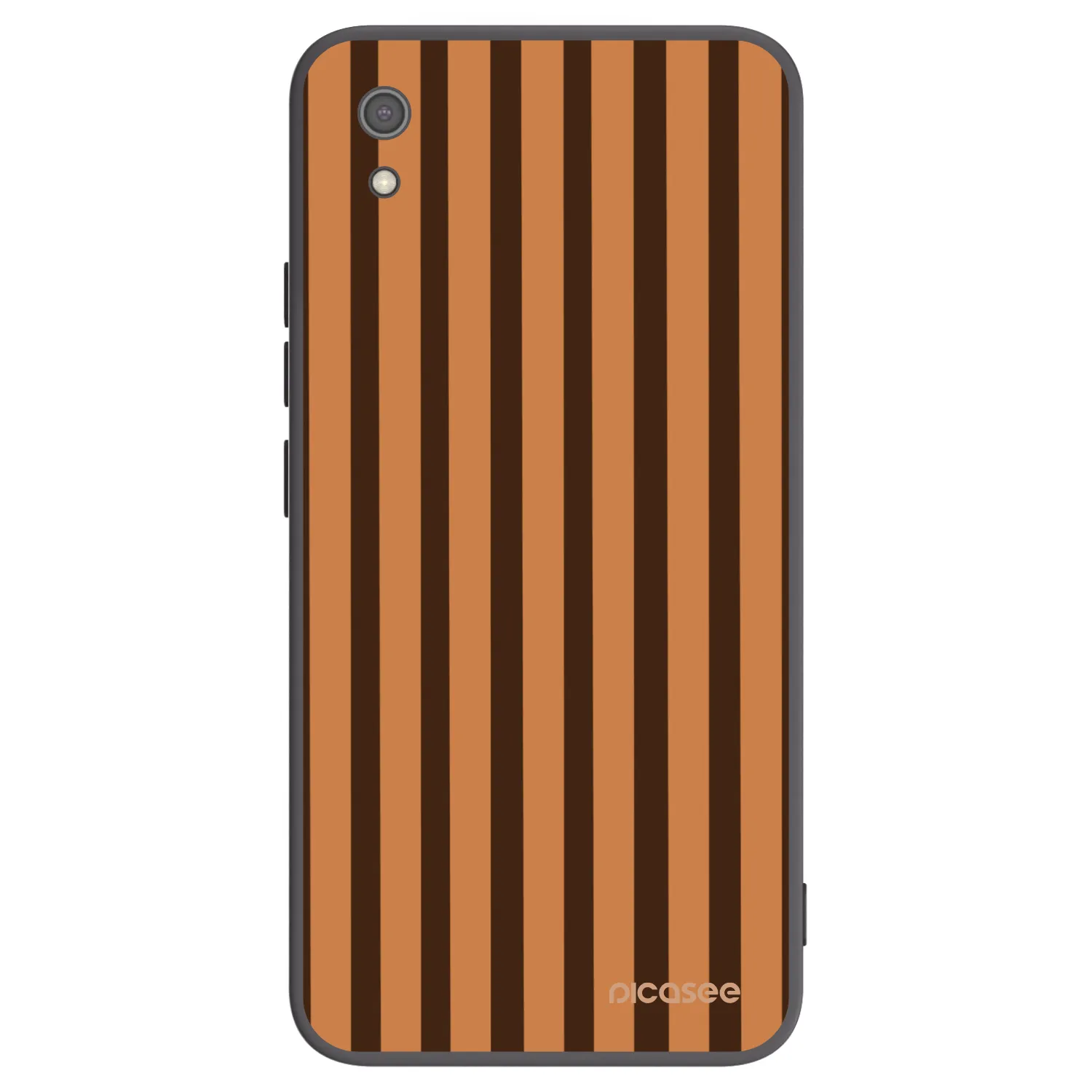 Picasee silikónový čierny obal pre Xiaomi Redmi 7A - Caramel lines