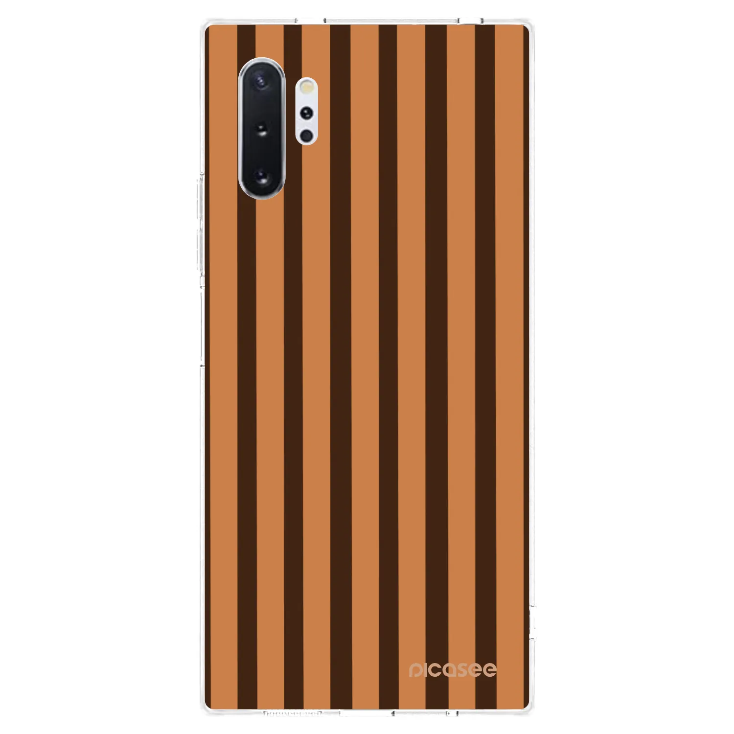 Picasee silikónový prehľadný obal pre Samsung Galaxy Note 10+ N975F - Caramel lines