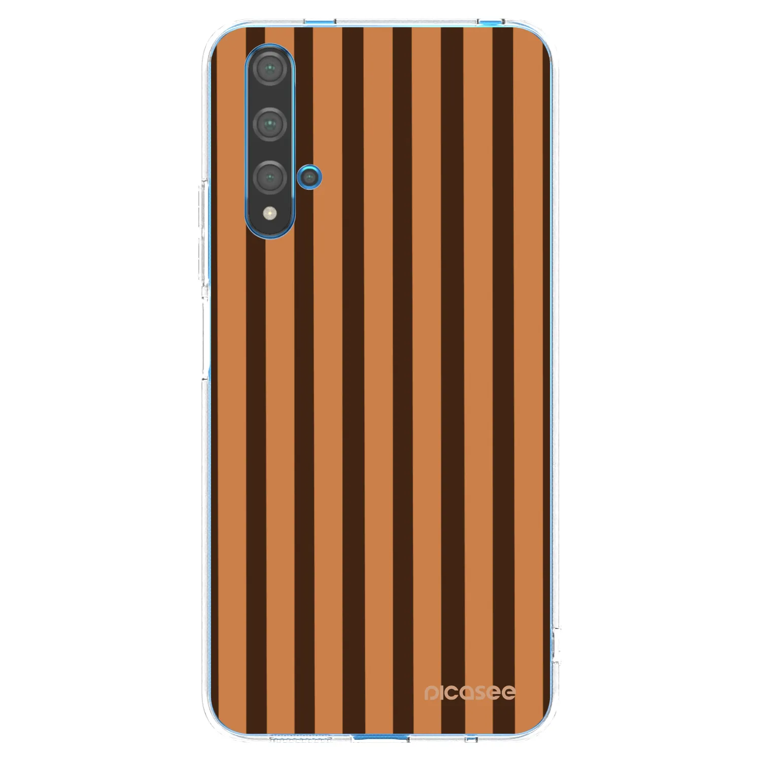 Picasee silikónový prehľadný obal pre Huawei Nova 5T - Caramel lines