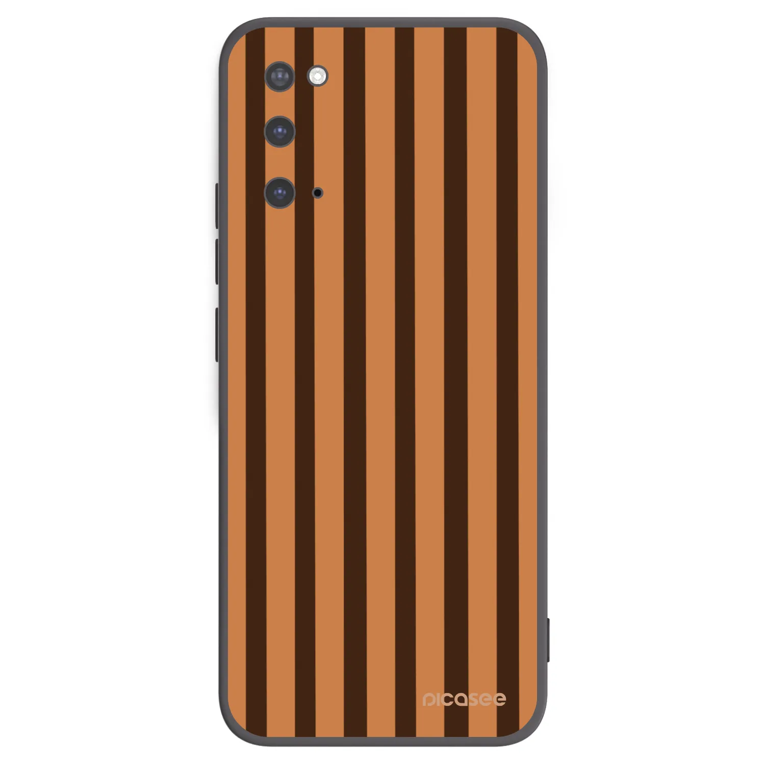 Picasee silikónový čierny obal pre Samsung Galaxy S20 G980F - Caramel lines