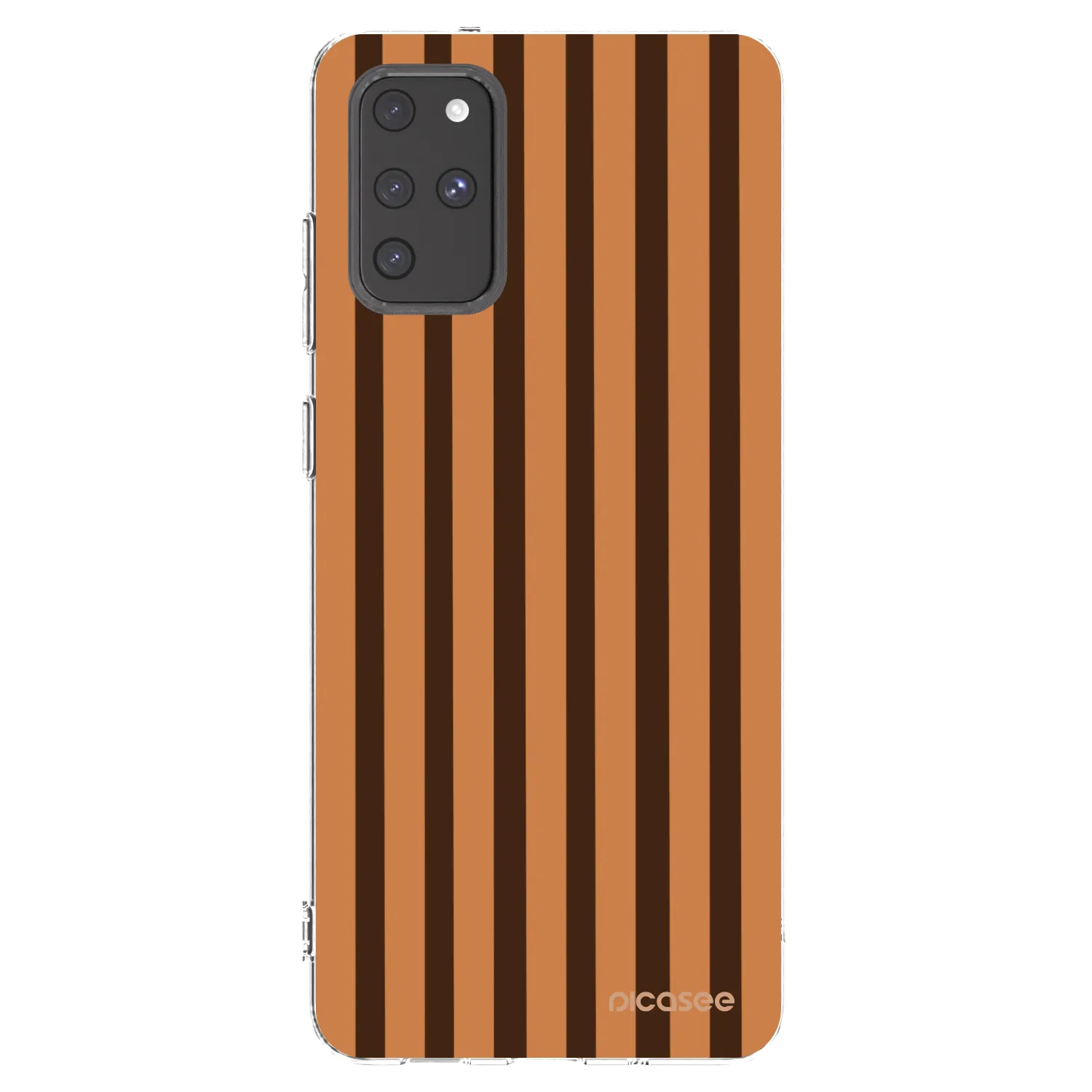Picasee silikónový prehľadný obal pre Samsung Galaxy S20+ G985F - Caramel lines
