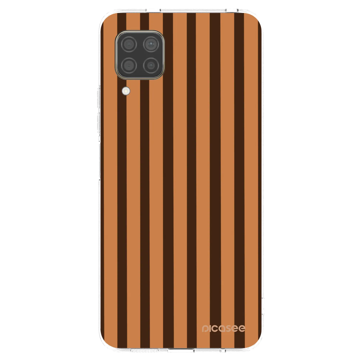 Picasee silikónový prehľadný obal pre Huawei P40 Lite - Caramel lines