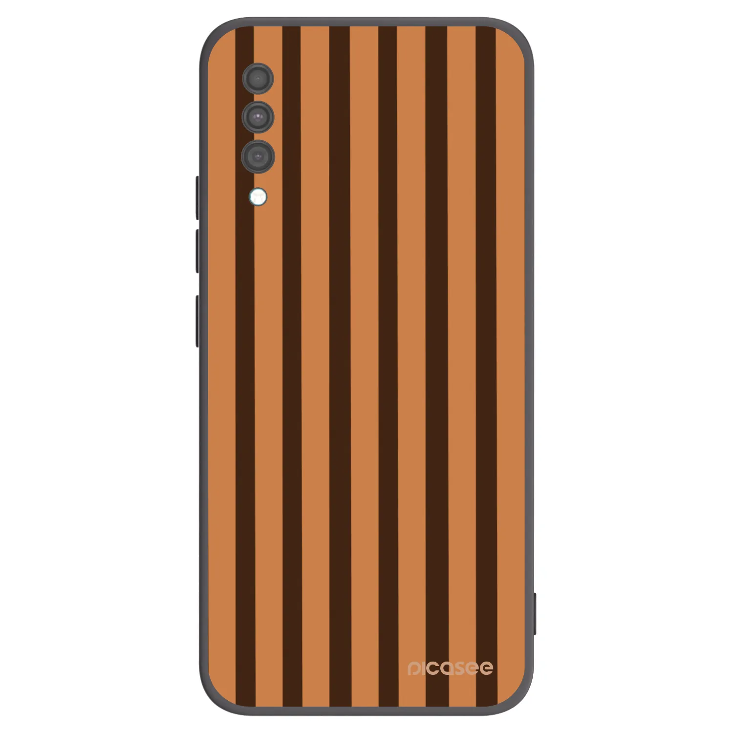 Picasee silikónový čierny obal pre Samsung Galaxy A30s A307F - Caramel lines