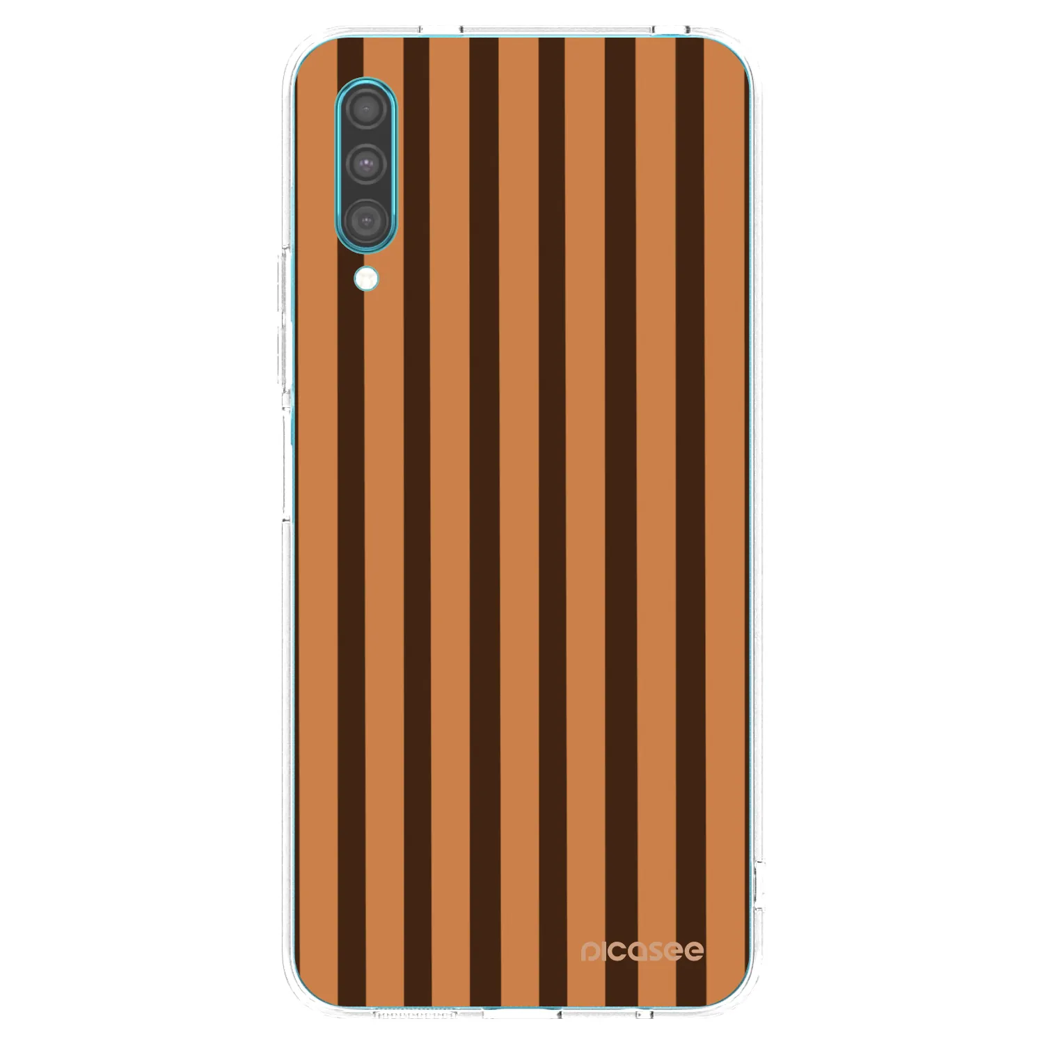 Picasee silikónový prehľadný obal pre Samsung Galaxy A30s A307F - Caramel lines