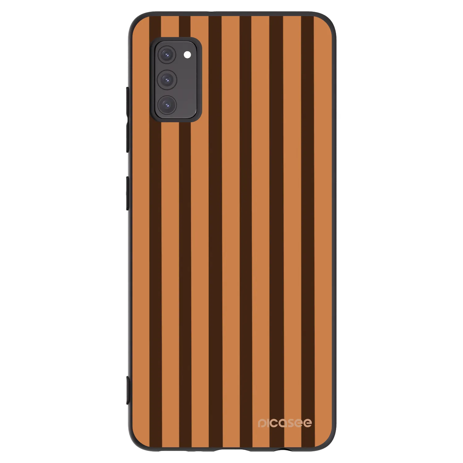 Picasee silikónový čierny obal pre Samsung Galaxy A41 A415F - Caramel lines