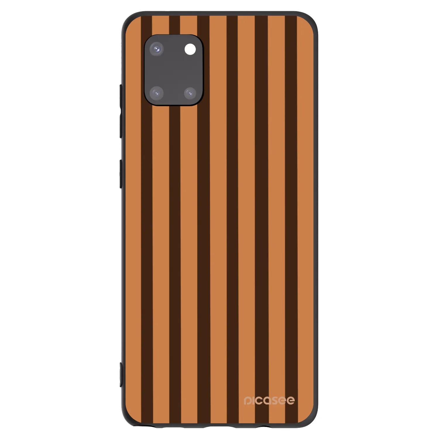 Picasee silikónový čierny obal pre Samsung Galaxy Note 10 Lite N770F - Caramel lines