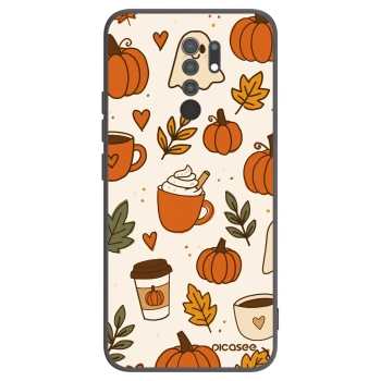 Picasee silikónový čierny obal pre Xiaomi Redmi 9 - Fall vibes