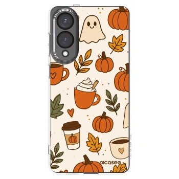 Picasee silikónový prehľadný obal pre Samsung Galaxy S25 Edge 5G - Fall vibes