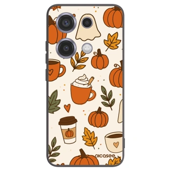 Picasee silikónový čierny obal pre Xiaomi Redmi Note 14S - Fall vibes
