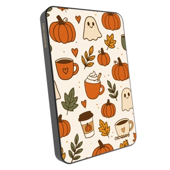 Powerbanka s MagSafe 5 000 mAh Šedá - Fall vibes