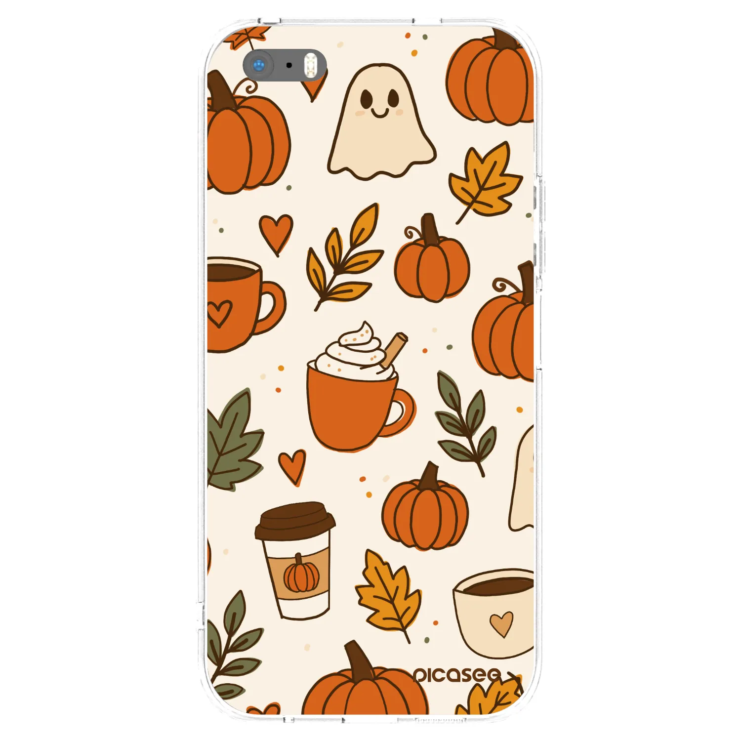 Picasee silikónový prehľadný obal pre Apple iPhone 5/5S/SE - Fall vibes