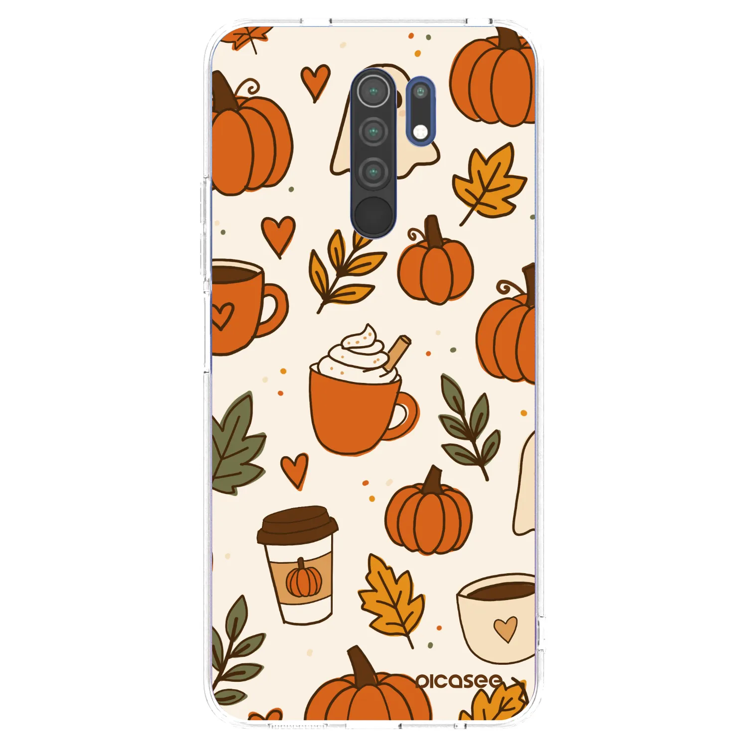 Picasee silikónový prehľadný obal pre Xiaomi Redmi 9 - Fall vibes