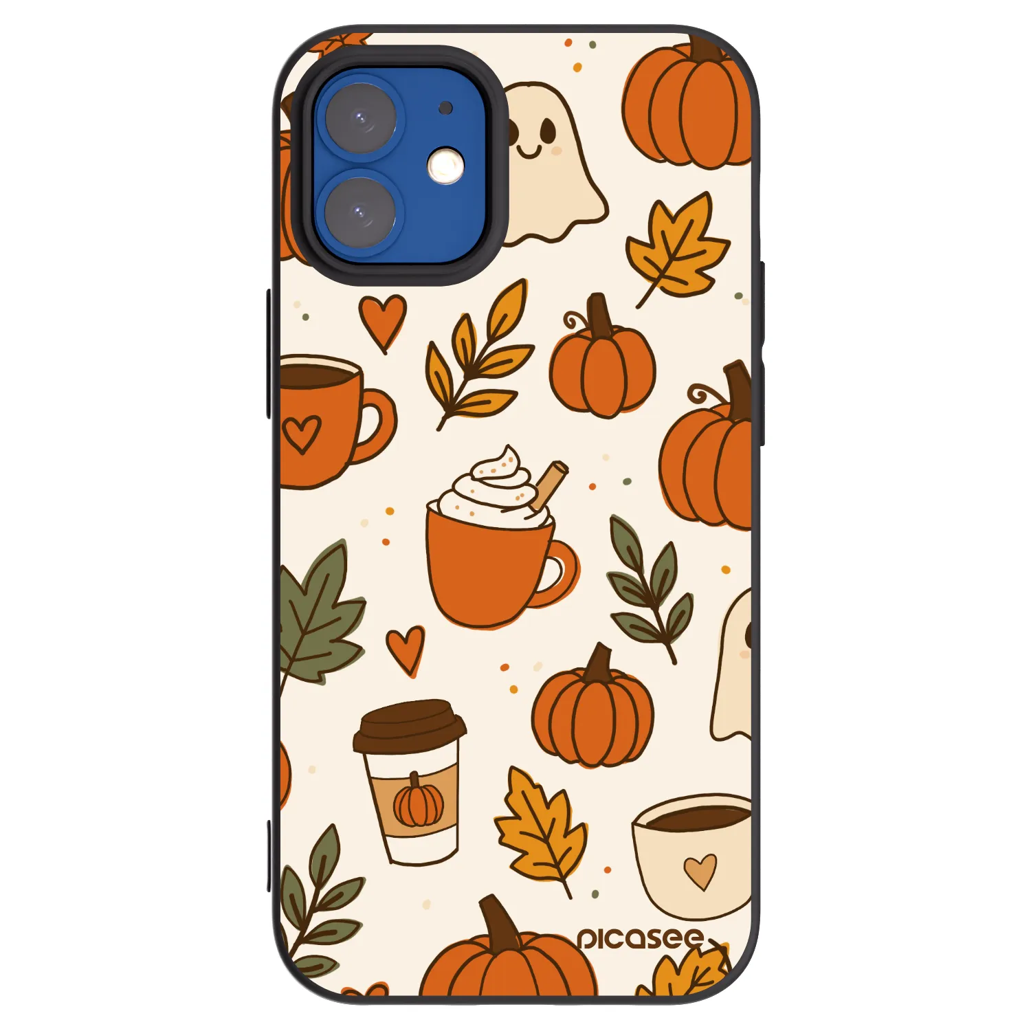 Picasee silikónový čierny obal pre Apple iPhone 12 mini - Fall vibes