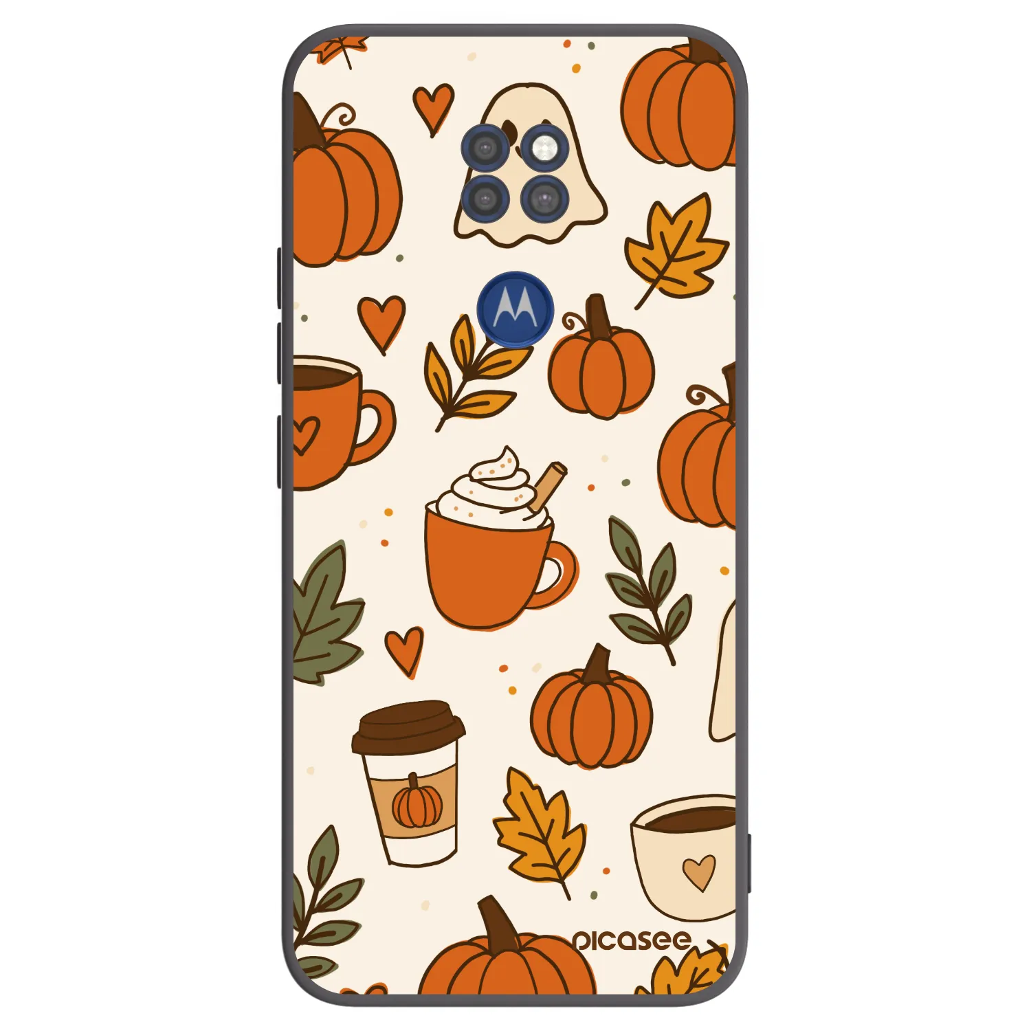 Picasee silikónový čierny obal pre Motorola Moto G9 Play - Fall vibes