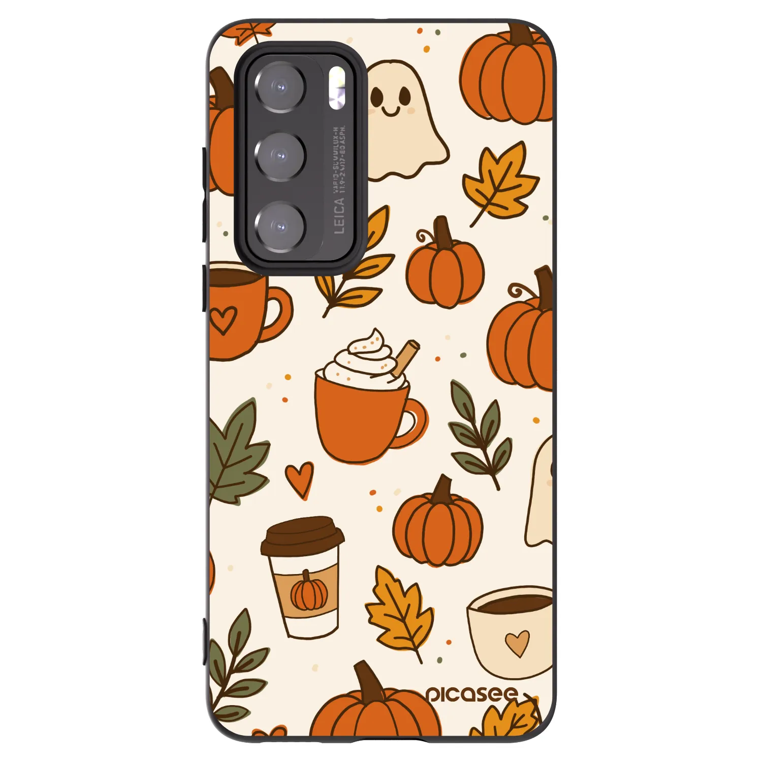 Picasee silikónový čierny obal pre Huawei P40 - Fall vibes