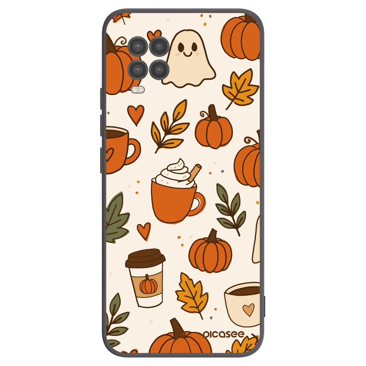 Picasee silikónový čierny obal pre Xiaomi Mi 10 Lite - Fall vibes