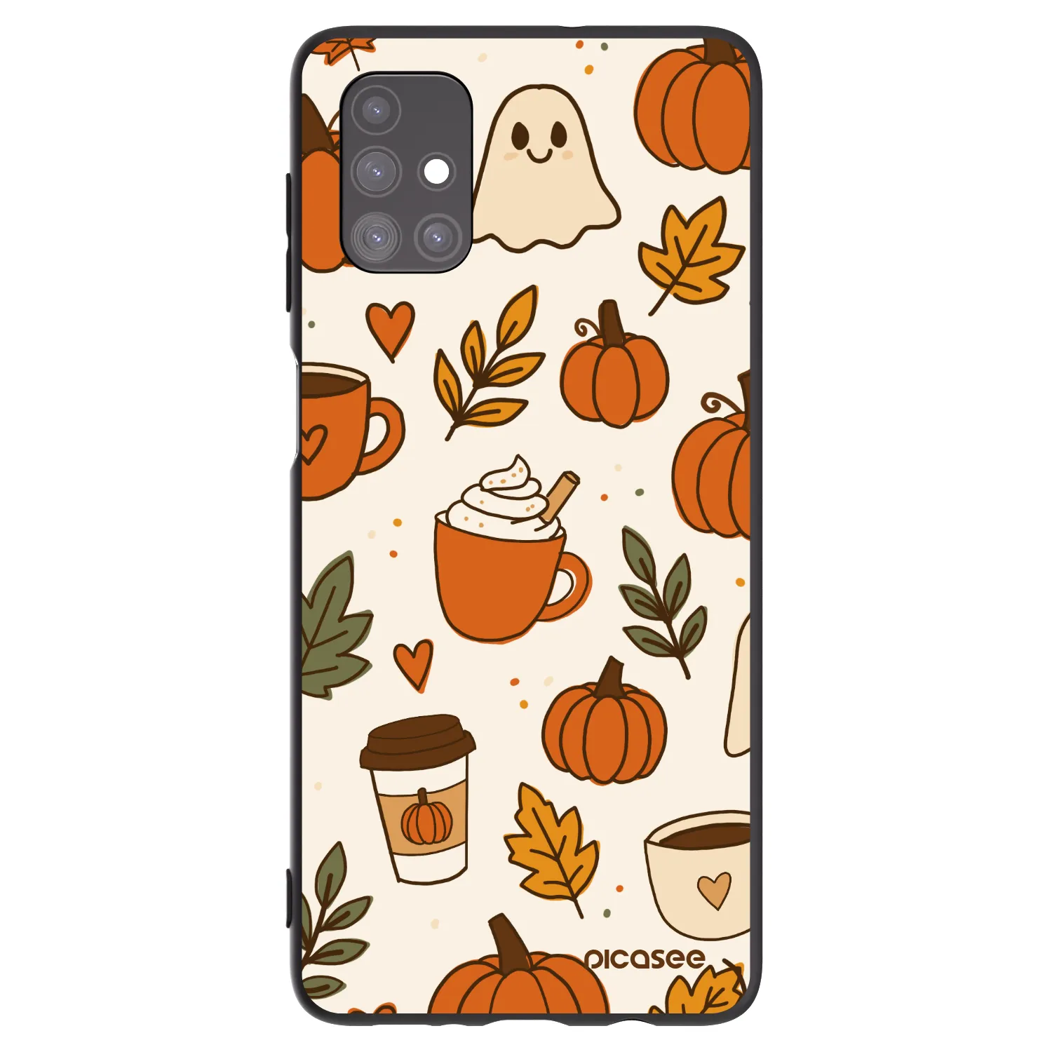 Picasee silikónový čierny obal pre Samsung Galaxy M51 M515F - Fall vibes