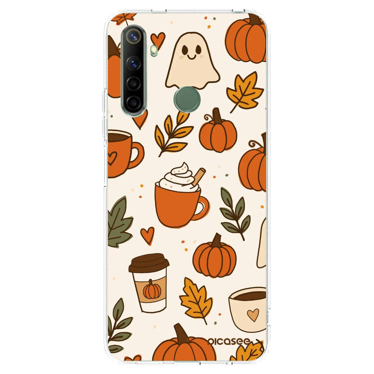 Picasee silikónový prehľadný obal pre Realme 6i - Fall vibes