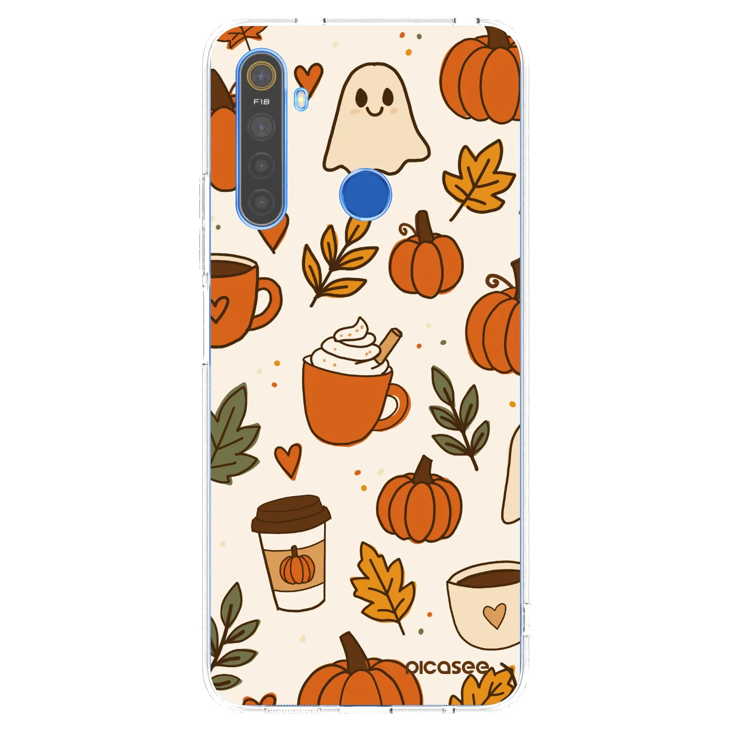 Picasee silikónový prehľadný obal pre Realme 5 - Fall vibes