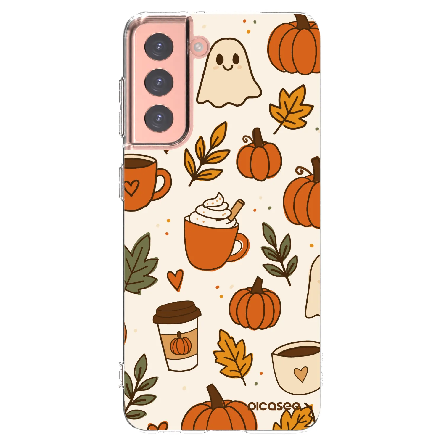 Picasee silikónový prehľadný obal pre Samsung Galaxy S21 5G G991B - Fall vibes