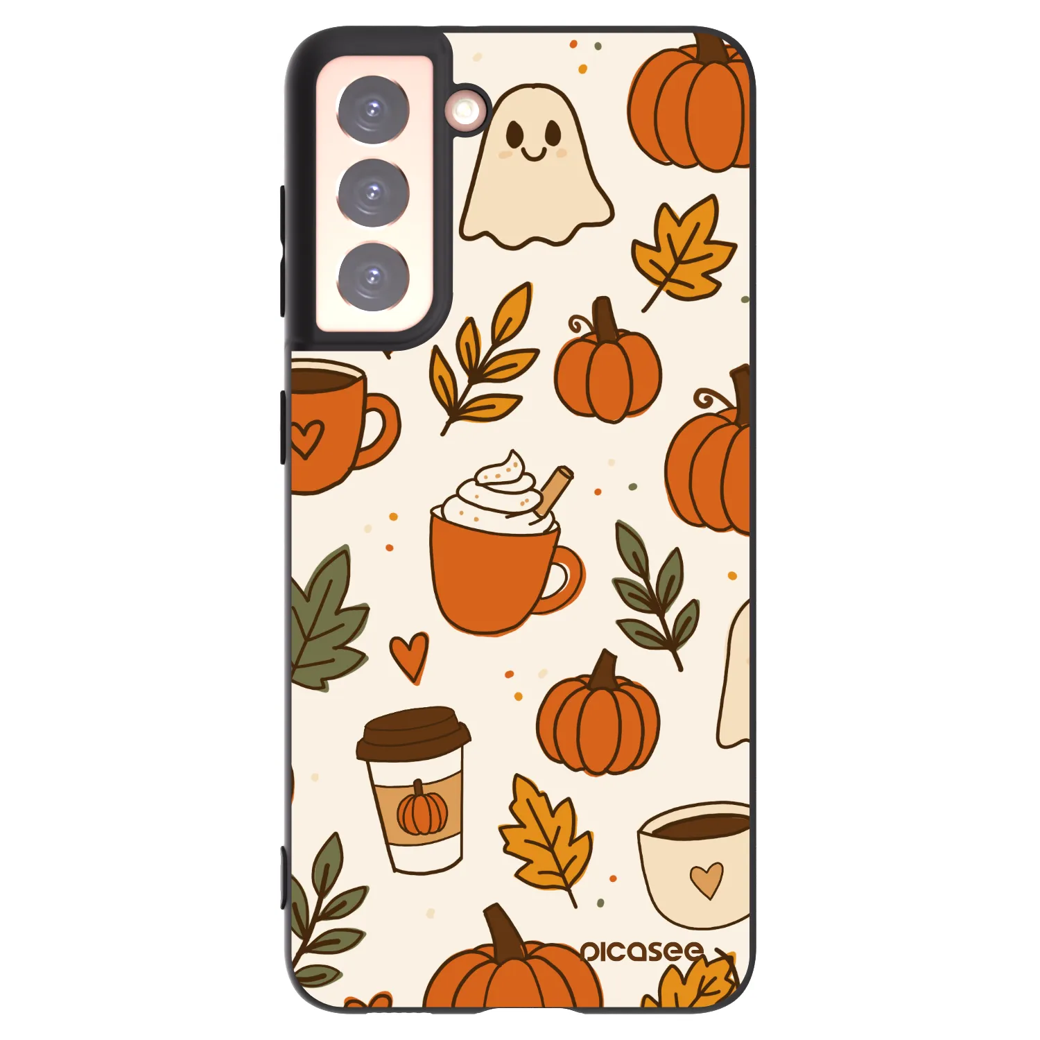 Picasee silikónový čierny obal pre Samsung Galaxy S21 5G G991B - Fall vibes