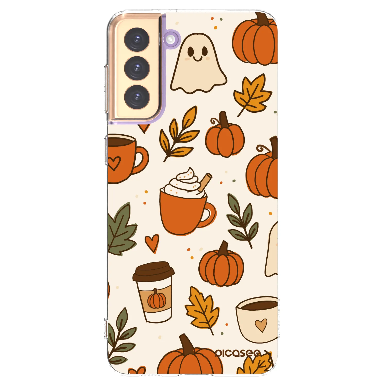 Picasee silikónový prehľadný obal pre Samsung Galaxy S21+ 5G G996F - Fall vibes