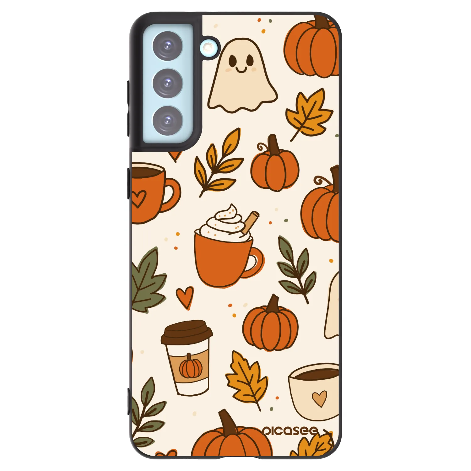 Picasee silikónový čierny obal pre Samsung Galaxy S21+ 5G G996F - Fall vibes